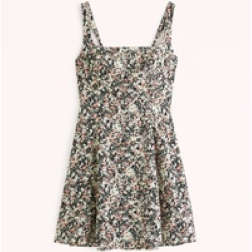 Squareneck Mini Dress